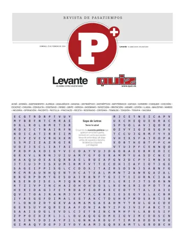 Pasatiempos | Levante EMV - 25 二月 2024