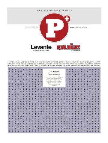 Pasatiempos | Levante EMV - 03 三月 2024