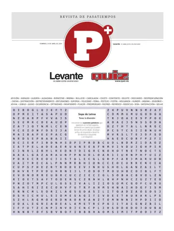 Pasatiempos | Levante EMV - 14 4月 2024