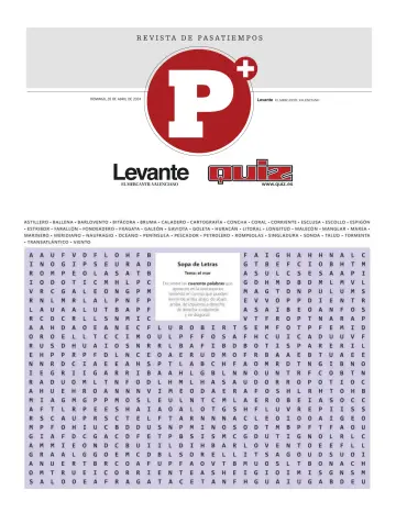 Pasatiempos | Levante EMV - 28 四月 2024
