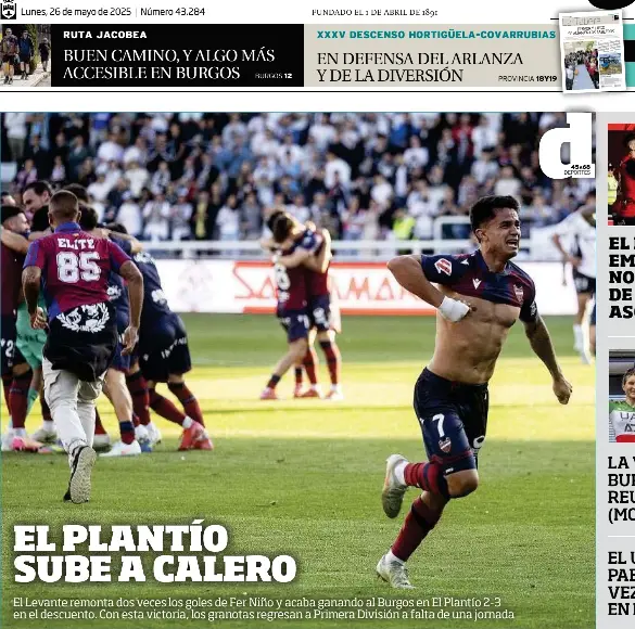 EL PLANTÍO SUBE A CALERO