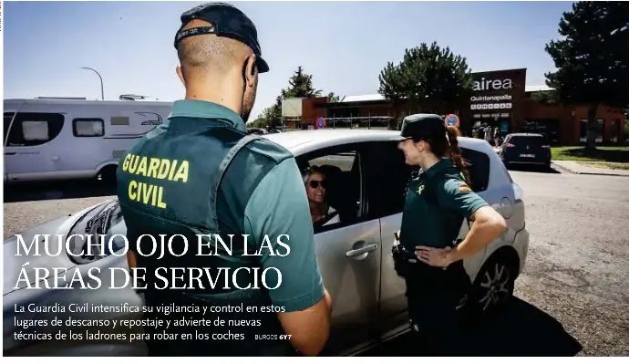 MUCHO OJO EN LAS ÁREAS DE SERVICIO