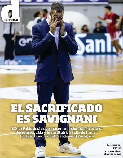 EL SACRIFICADO ES SAVIGNANI