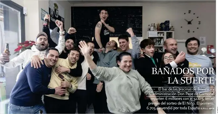 BAÑADOS POR LA SUERTE