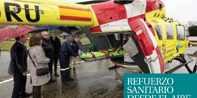 REFUERZO SANITARIO DESDE EL AIRE