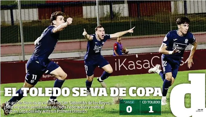 D EL TOLEDO SE VA DE COPA