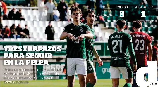 TRES ZARPAZOS PARA SEGUIR EN LA PELEA