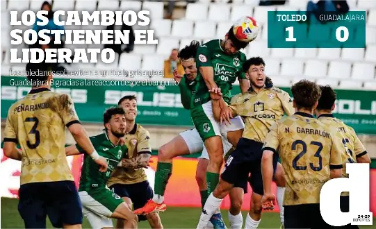 LOS CAMBIOS SOSTIENEN EL LIDERATO