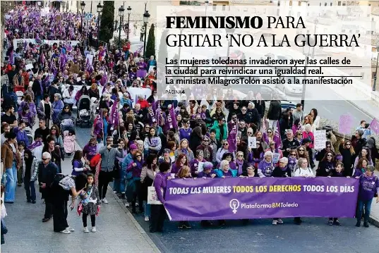 FEMINISMO PARA GRITAR ‘NO A LA GUERRA’