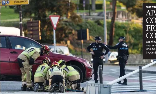 APARATOSA COLISIÓN FRENTE A COMISARÍA
