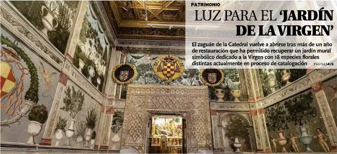 LUZ PARA EL ‘JARDÍN DE LA VIRGEN’