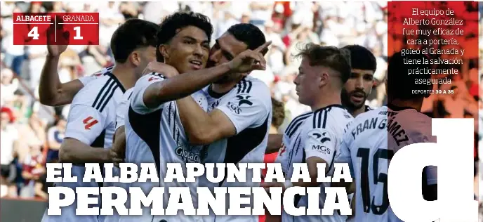 EL ALBA APUNTA A LA PERMANENCIA