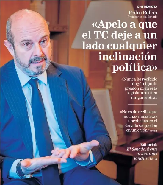 «APELO A QUE EL TC DEJE A UN LADO CUALQUIER INCLINACIÓN POLÍTICA»