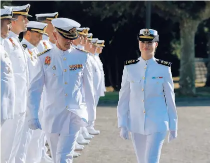 LA PRINCESA DE ASTURIAS COMIENZA SU FORMACIÓN EN LA ESCUELA NAVAL