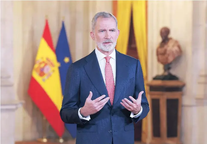 FELIPE VI ALERTA ANTE UNA «INQUIETANTE CRISIS DE CONFIANZA»