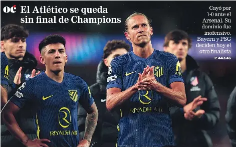 EL ATLÉTICO SE QUEDA SIN FINAL DE CHAMPIONS