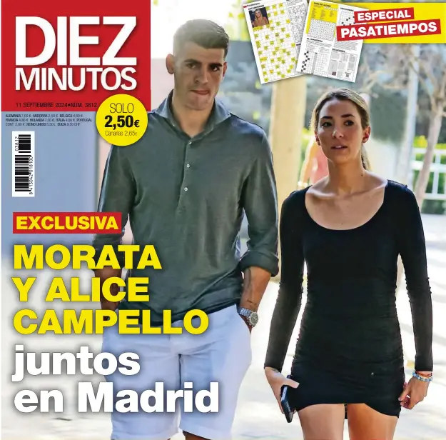 MORATA Y ALICE CAMPELLO JUNTOS EN MADRID