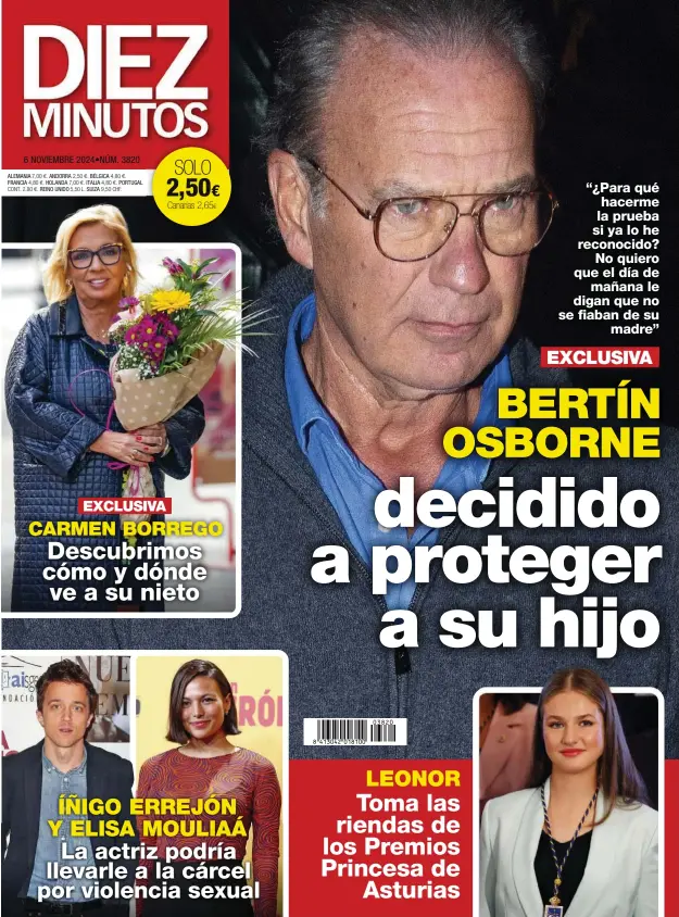 BERTÍN OSBORNE DECIDIDO A PROTEGER A SU HIJO