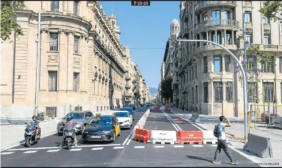 FI A TRES ANYS D’OBRES A LA VIA LAIETANA