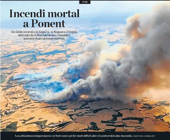 INCENDI MORTAL A PONENT