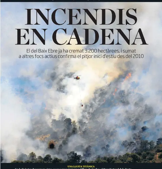 INCENDIS EN CADENA