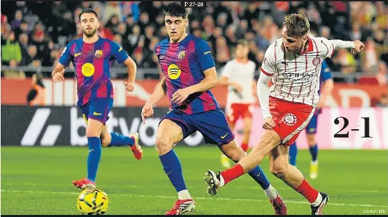 EL BARÇA ES DESFIGURA I PERD EL LIDERAT