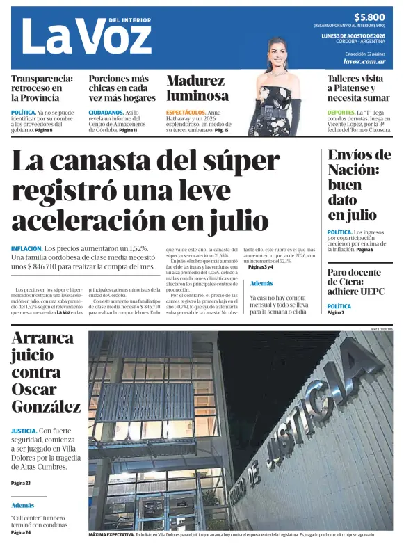 Tapa del diario