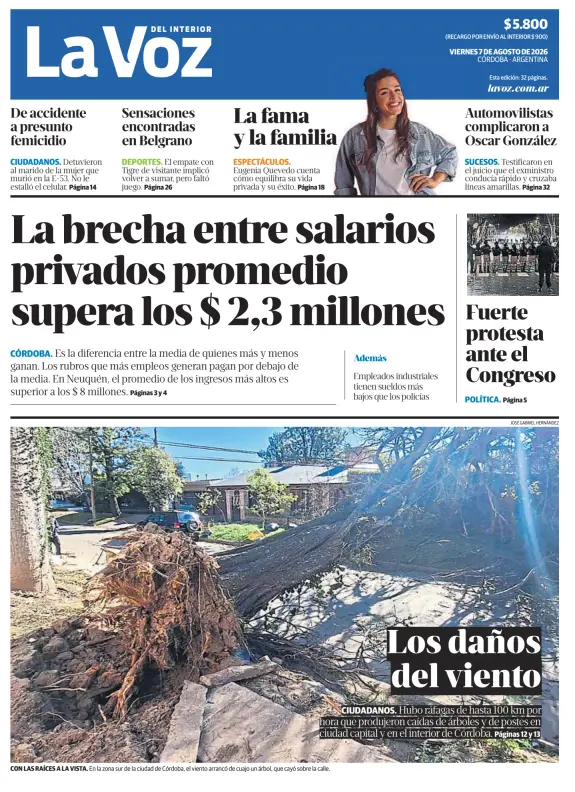 Tapa del diario
