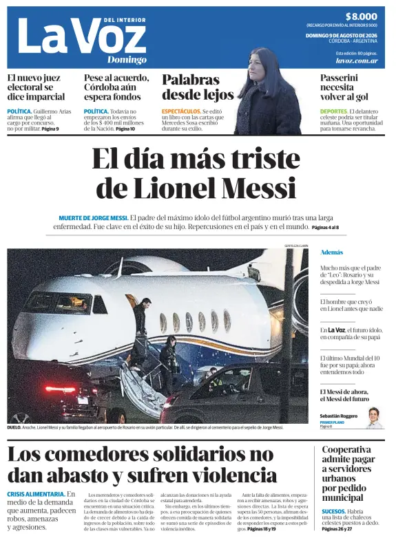 Tapa del diario