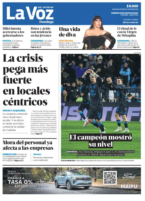 Tapa del diario