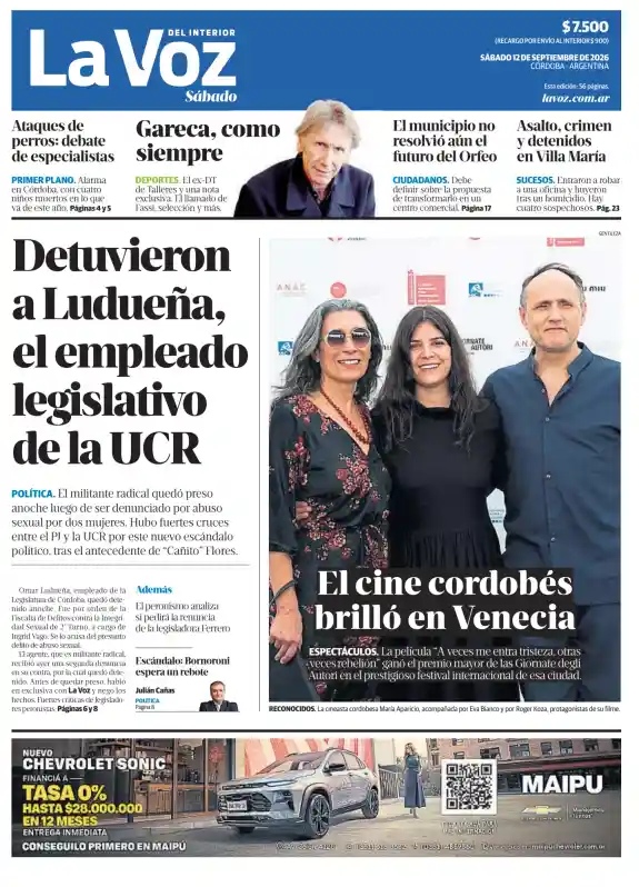 Tapa del diario