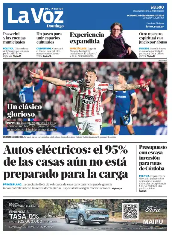 Tapa del diario