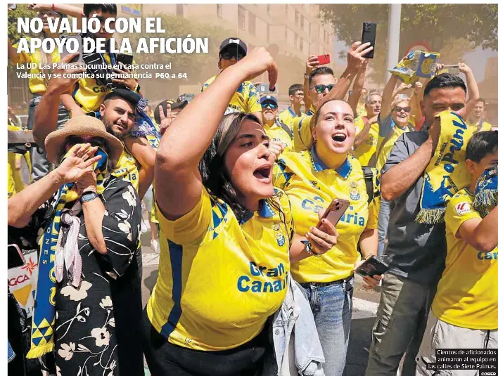 NO VALIÓ CON EL APOYO DE LA AFICIÓN