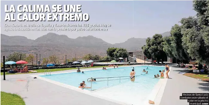 LA CALIMA SE UNE AL CALOR EXTREMO