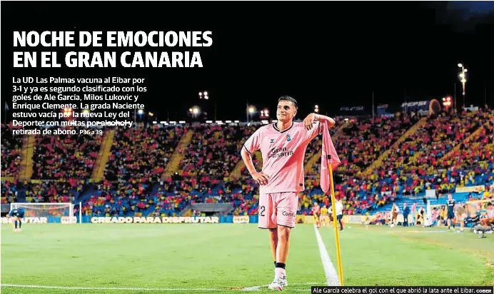 NOCHE DE EMOCIONES EN EL GRAN CANARIA