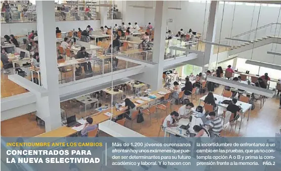CONCENTRADOS PARA LA NUEVA SELECTIVIDAD