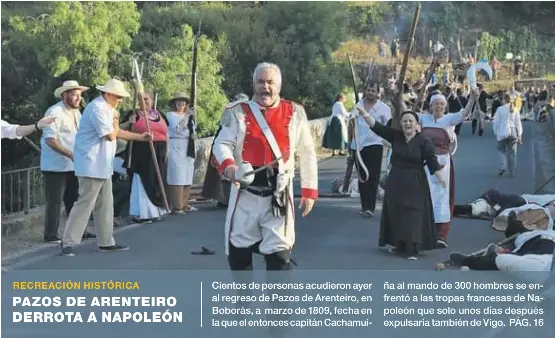 PAZOS DE ARENTEIRO DERROTA A NAPOLEÓN