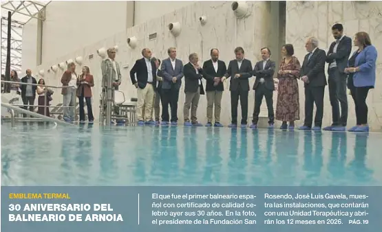 30 ANIVERSARIO DEL BALNEARIO DE ARNOIA