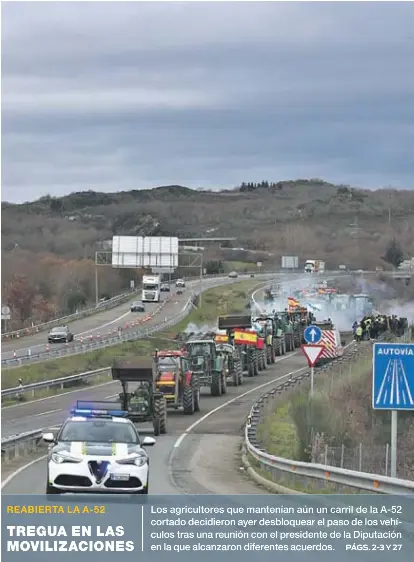 TREGUA EN LAS MOVILIZACIONES