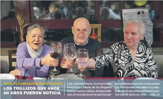 LOS TRILLIZOS QUE HACE 80 AÑOS FUERON NOTICIA