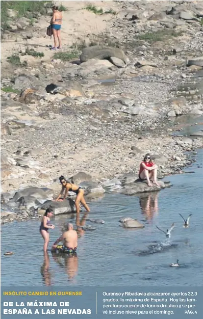 DE LA MÁXIMA DE ESPAÑA A LAS NEVADAS