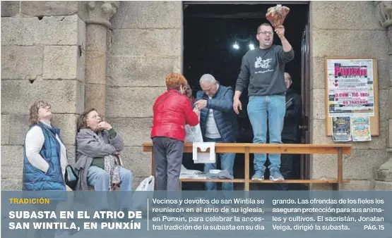 SUBASTA EN EL ATRIO DE SAN WINTILA, EN PUNXÍN