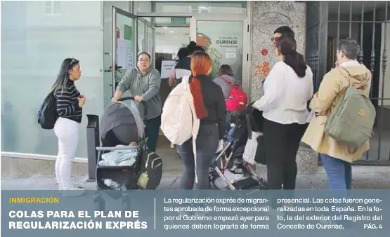 COLAS PARA EL PLAN DE REGULARIZACIÓN EXPRÉS