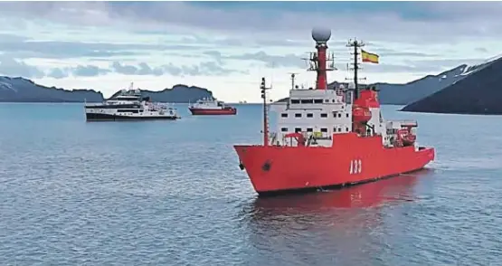 OCEANOGRÁFICOS DE VIGO, EN LA ANTÁRTIDA