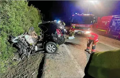 DOS HOMBRES MUEREN EN UN CHOQUE FRONTAL TRAS UNA CURVA DE LA ‘GENERAL’