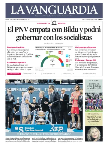 La Vanguardia (1ª edición) - 22 Apr. 2024