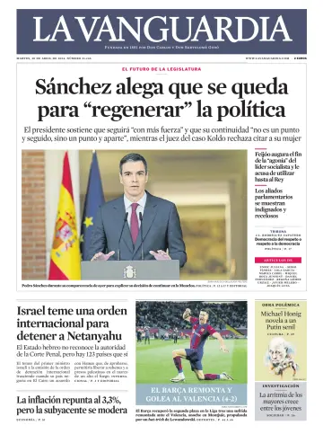 La Vanguardia (1ª edición) - 30 abril 2024