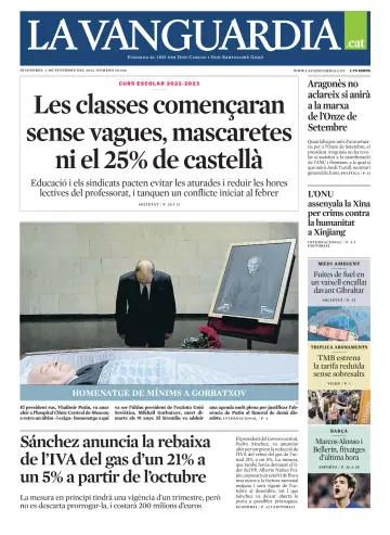 La Vanguardia (Català-1ª edició) - 2 Sep 2022