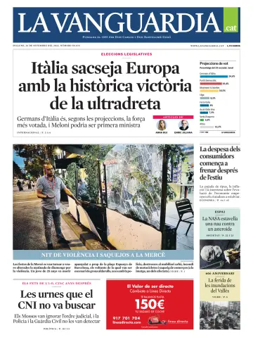 La Vanguardia (Català-1ª edició) - 26 Sep 2022