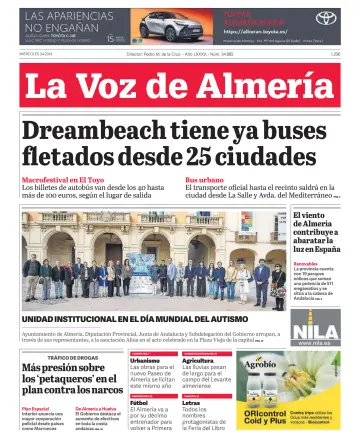 La Voz de Almería - 3 Apr 2024